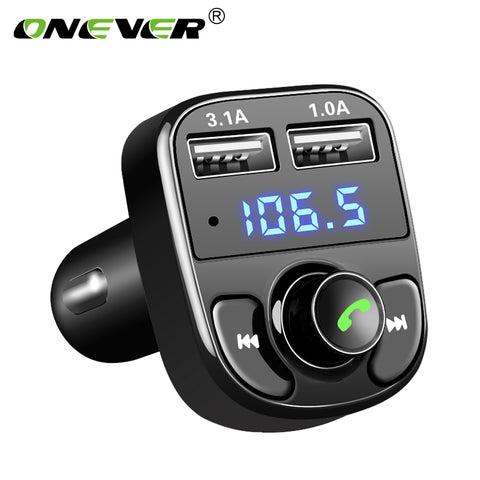 Image of Car Charger with FM Transmitter and Bluetooth