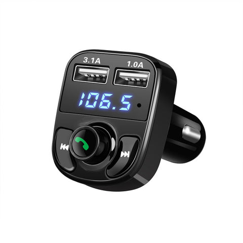 Image of Car Charger with FM Transmitter and Bluetooth