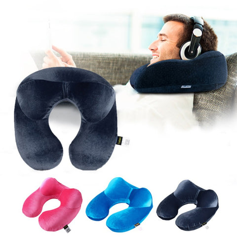 Image of Travel Pillow for Airplane Inflatable Neck Pillow Travel Accessories