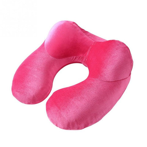 Image of Travel Pillow for Airplane Inflatable Neck Pillow Travel Accessories