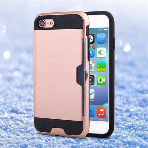 Image of Shockproof Armor Credit Card Holder for iPhone