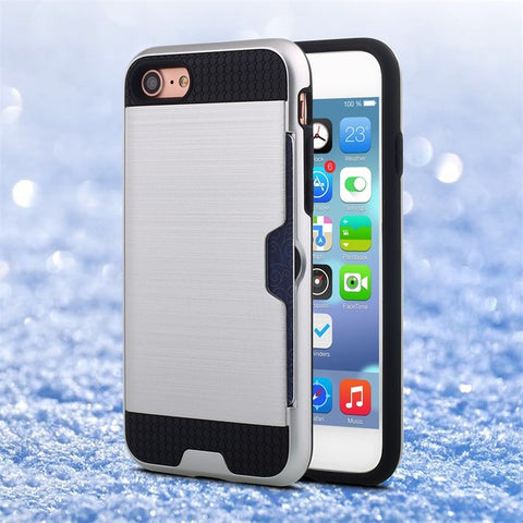 Image of Shockproof Armor Credit Card Holder for iPhone