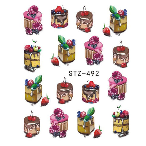 Image of 1 Sheet Black Necklace Jewelry Design Water Transfer Sticker Nail Art