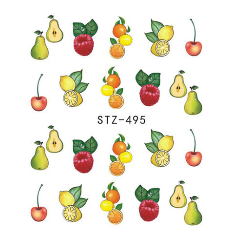 Image of 1 Sheet Black Necklace Jewelry Design Water Transfer Sticker Nail Art