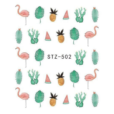 Image of 1 Sheet Black Necklace Jewelry Design Water Transfer Sticker Nail Art