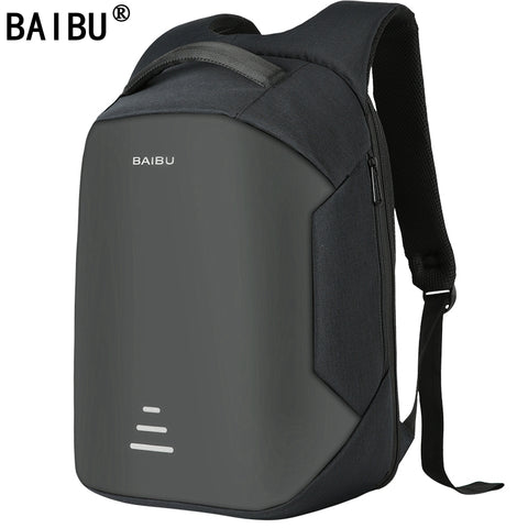 Image of BAIBU NEW Men 15.6 Laptop Backpack Anti Theft Backpack Usb Charging