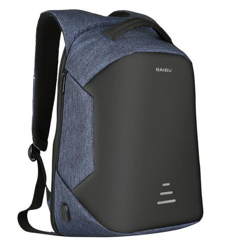 Image of BAIBU NEW Men 15.6 Laptop Backpack Anti Theft Backpack Usb Charging