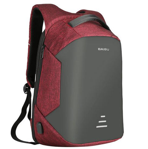 Image of BAIBU NEW Men 15.6 Laptop Backpack Anti Theft Backpack Usb Charging