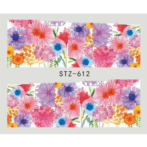 Image of 1 Sheet Black Necklace Jewelry Design Water Transfer Sticker Nail Art