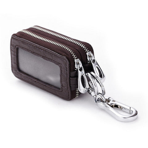 Image of key holder double layers car key case keysmart organizer housekeeper female wallet