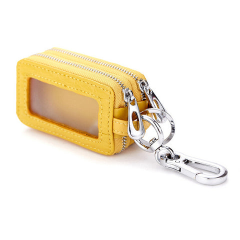 Image of key holder double layers car key case keysmart organizer housekeeper female wallet