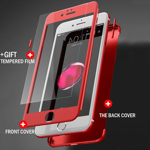 Image of 360 Degree Full Cover Case For iPhone 6 6s 7 8 Plus
