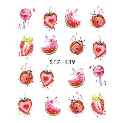 Image of 1 Sheet Black Necklace Jewelry Design Water Transfer Sticker Nail Art