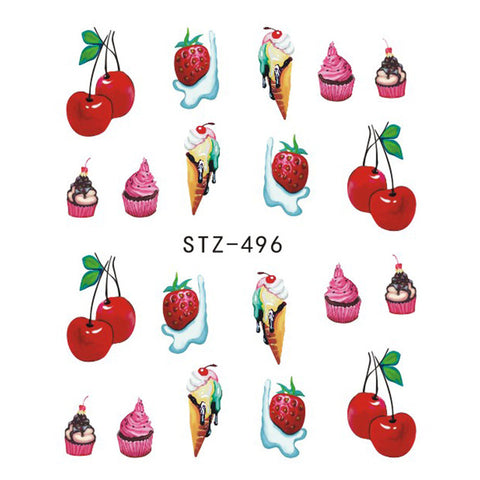 Image of 1 Sheet Black Necklace Jewelry Design Water Transfer Sticker Nail Art