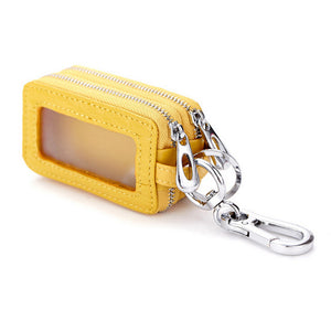 key holder double layers car key case keysmart organizer housekeeper female wallet